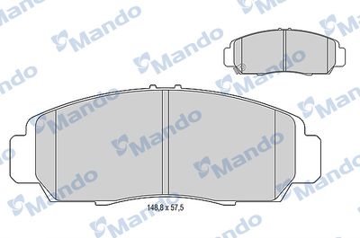 MBF015003 MANDO Комплект тормозных колодок, дисковый тормоз