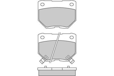 120650 E.T.F. Комплект тормозных колодок, дисковый тормоз