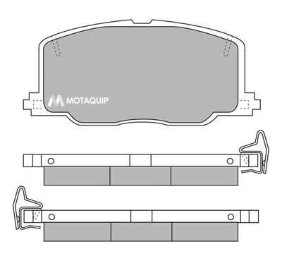 LVXL559 MOTAQUIP Комплект тормозных колодок, дисковый тормоз