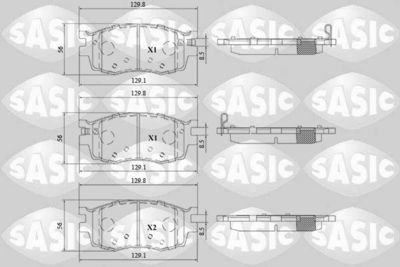 6216198 SASIC Комплект тормозных колодок, дисковый тормоз