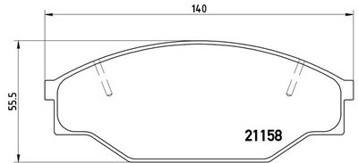 P83013 BREMBO Комплект тормозных колодок, дисковый тормоз