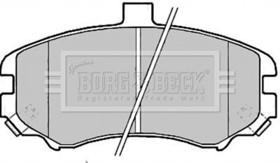 BBP2203 BORG & BECK Комплект тормозных колодок, дисковый тормоз