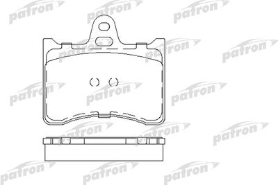 PBP196 PATRON Комплект тормозных колодок, дисковый тормоз