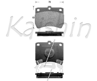 FK3050 KAISHIN Комплект тормозных колодок, дисковый тормоз