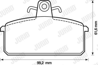 571453J JURID Комплект тормозных колодок, дисковый тормоз