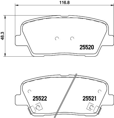 8DB355028901 HELLA PAGID Комплект тормозных колодок, дисковый тормоз