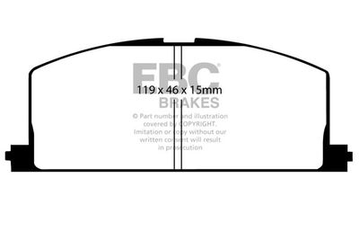 DP5453NDX EBC Brakes Комплект тормозных колодок, дисковый тормоз