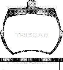 811017019 TRISCAN Комплект тормозных колодок, дисковый тормоз