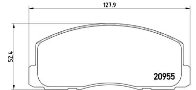 P54006 BREMBO Комплект тормозных колодок, дисковый тормоз