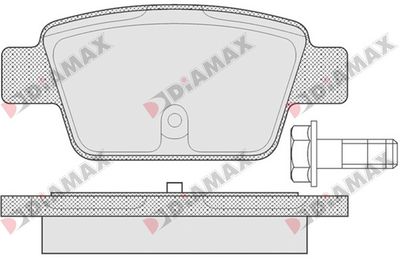 N09392 DIAMAX Комплект тормозных колодок, дисковый тормоз