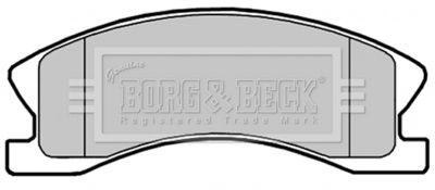 BBP2148 BORG & BECK Комплект тормозных колодок, дисковый тормоз