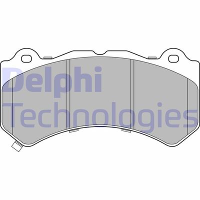 LP3154 DELPHI Комплект тормозных колодок, дисковый тормоз