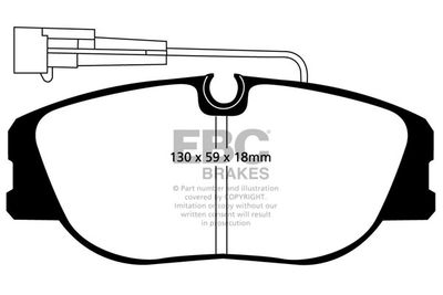 DP3733C EBC Brakes Комплект тормозных колодок, дисковый тормоз