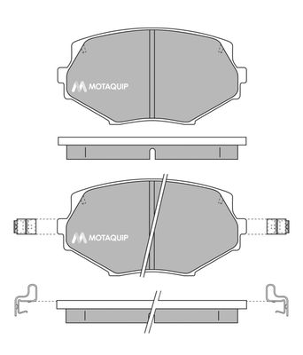 LVXL160 MOTAQUIP Комплект тормозных колодок, дисковый тормоз