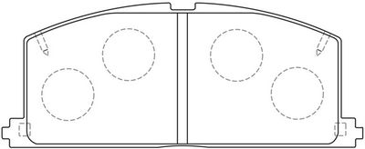 FP0241 FIT Комплект тормозных колодок, дисковый тормоз