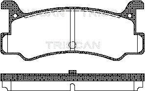 811050880 TRISCAN Комплект тормозных колодок, дисковый тормоз