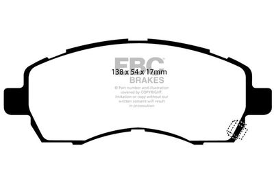 DP21138 EBC Brakes Комплект тормозных колодок, дисковый тормоз