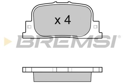 BP3063 BREMSI Комплект тормозных колодок, дисковый тормоз