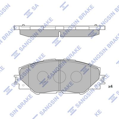 SP2138 Hi-Q Комплект тормозных колодок, дисковый тормоз