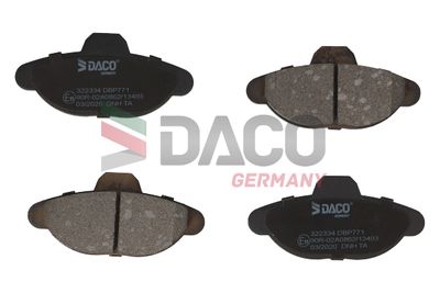 322334 DACO Germany Комплект тормозных колодок, дисковый тормоз