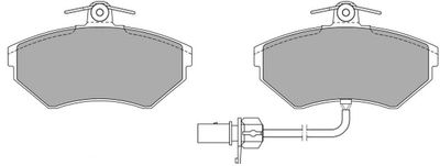 FBP105001 FREMAX Комплект тормозных колодок, дисковый тормоз