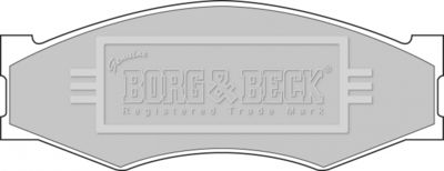 BBP1551 BORG & BECK Комплект тормозных колодок, дисковый тормоз