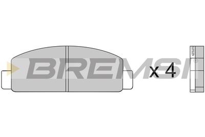 BP2218 BREMSI Комплект тормозных колодок, дисковый тормоз