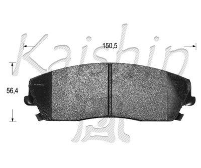 FK10126 KAISHIN Комплект тормозных колодок, дисковый тормоз