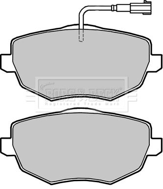 BBP2423 BORG & BECK Комплект тормозных колодок, дисковый тормоз