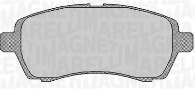 363916060254 MAGNETI MARELLI Комплект тормозных колодок, дисковый тормоз