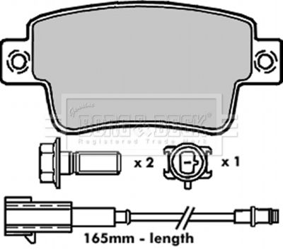 BBP2274 BORG & BECK Комплект тормозных колодок, дисковый тормоз