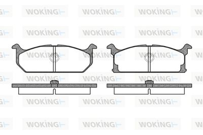 P094300 WOKING Комплект тормозных колодок, дисковый тормоз