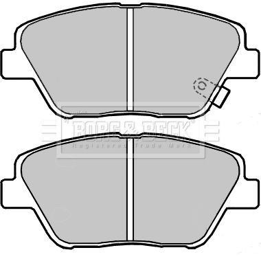 BBP2391 BORG & BECK Комплект тормозных колодок, дисковый тормоз