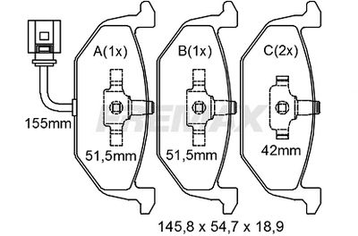 FBP1072 FREMAX Комплект тормозных колодок, дисковый тормоз