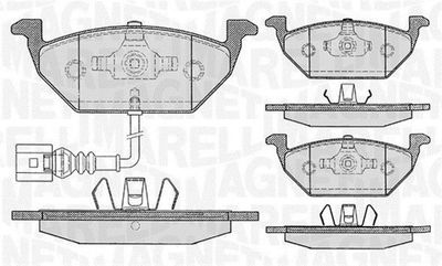 363916060132 MAGNETI MARELLI Комплект тормозных колодок, дисковый тормоз