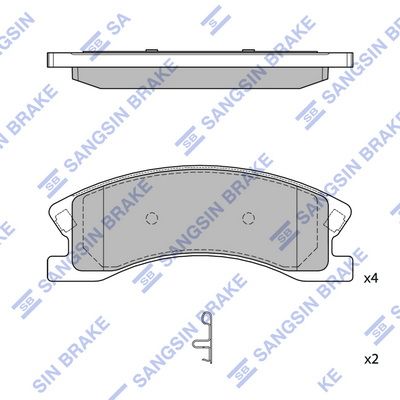 SP2179 Hi-Q Комплект тормозных колодок, дисковый тормоз