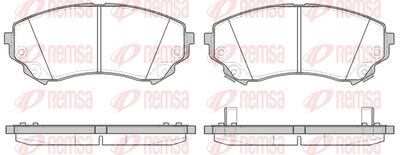 133104 REMSA Комплект тормозных колодок, дисковый тормоз