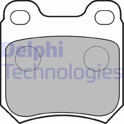 LP590 DELPHI Комплект тормозных колодок, дисковый тормоз