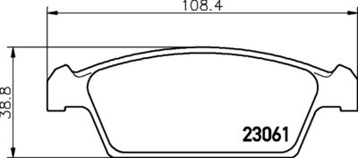 8DB355029261 HELLA PAGID Комплект тормозных колодок, дисковый тормоз