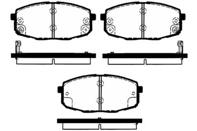 RA04870 RAICAM Комплект тормозных колодок, дисковый тормоз