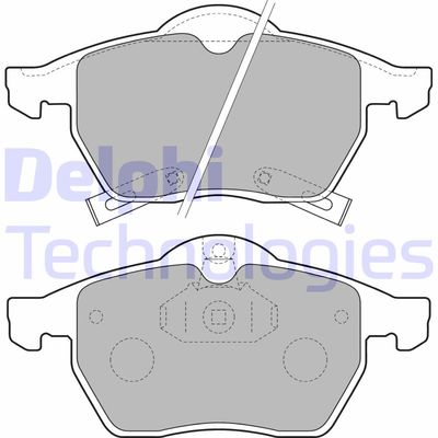 LP1731 DELPHI Комплект тормозных колодок, дисковый тормоз