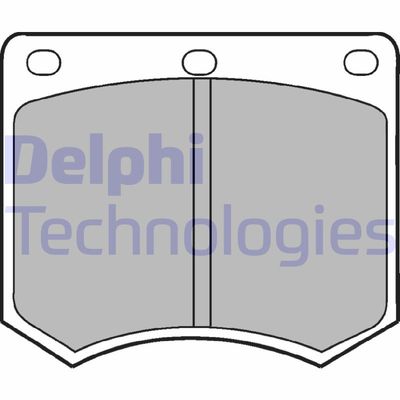 LP154 DELPHI Комплект тормозных колодок, дисковый тормоз