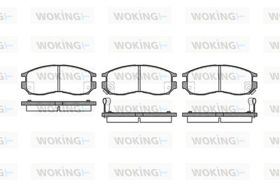 P560302 WOKING Комплект тормозных колодок, дисковый тормоз