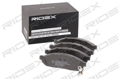402B1010 RIDEX Комплект тормозных колодок, дисковый тормоз