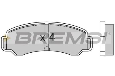 BP2359 BREMSI Комплект тормозных колодок, дисковый тормоз
