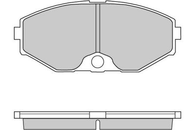 120722 E.T.F. Комплект тормозных колодок, дисковый тормоз