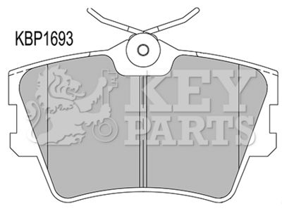 KBP1693 KEY PARTS Комплект тормозных колодок, дисковый тормоз