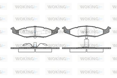 P577300 WOKING Комплект тормозных колодок, дисковый тормоз