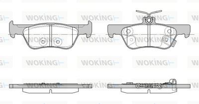 P1844302 WOKING Комплект тормозных колодок, дисковый тормоз