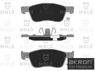 1051365 AKRON-MALÒ Комплект тормозных колодок, дисковый тормоз